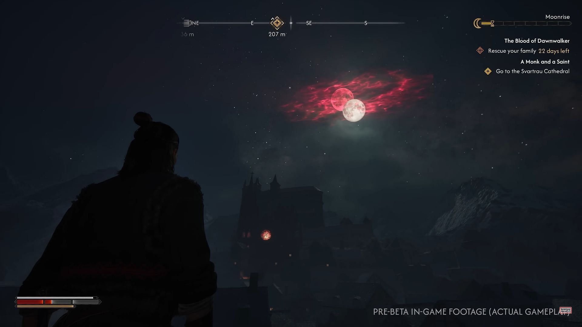 The Blood of Dawnwalker gameplay trailer showed its open-ended quest design (Image via Bandai Namco)